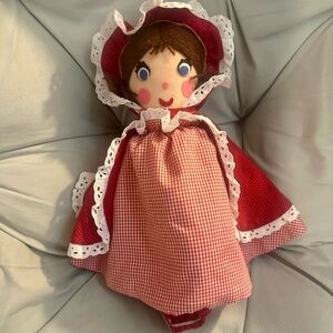 Vintage Topsy Turvy Little Red Riding Hood 3 in 1 Doll Grandma Wolf